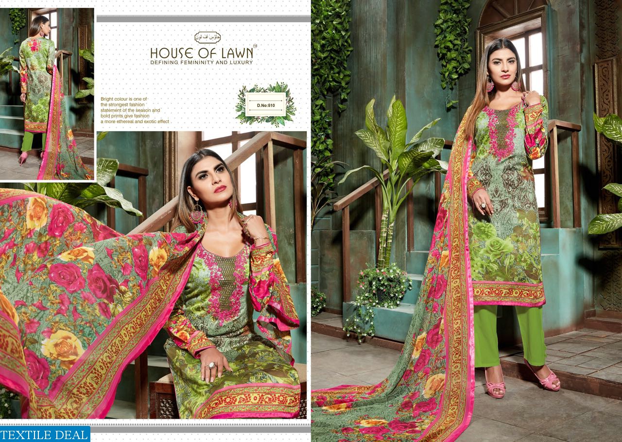 house of lawn muslin vol-5 Wholesale Ethnic dress material